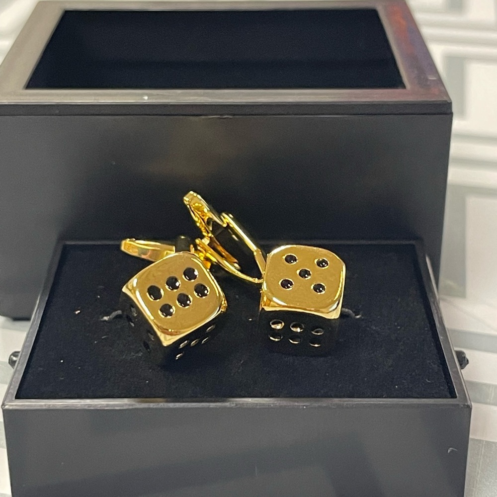 Dice cuff links